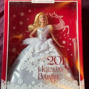 2013 25th anniversary holiday Barbie New in box